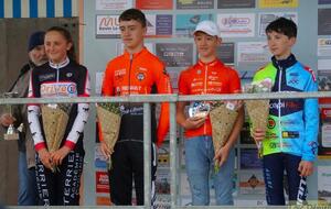 Résultats du 16 octobre 2022 : 1 Victoire Louis Le Bellec Leenaërt Miniime Cyclo Cross à Kerlouan et 1 podium : Elodie Hémon 3ème Dame Cyclo Cross à Kerlouan