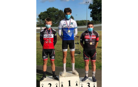 Résultats du 5/6 Septembre 2020 : Lilian JOUANJAN Champion Départemental 22 Poursuite et Rohann MAZEVET vainqueur du contre la montre Thomas VOECKLER