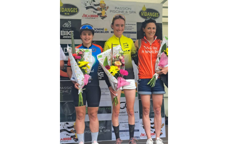 Résultats des 28/ 29/30 Juin 2024 : Elodie Hémon 3ème Master à la Coupe de Bretagne VTT à Locminé Noha Damany 2ème U15 Course aux Points Piste et 3ème U15 au Scratch Piste à Pordic