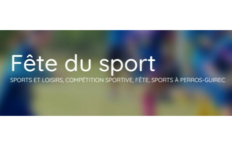 Fête du Sport Samedi 31 Août 2024 14h-18h à Kerabram en Perros-Guirec
